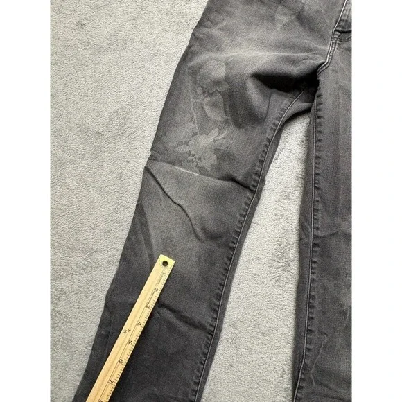 Christopher Kane Floral Deisgn Jeans Womens Size‎ 28 Gray Denim